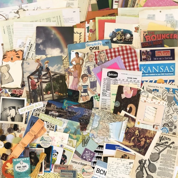 Paper Pack 100+ Vintage Scrapbook Craft Rare Finds - Picture 4 of 7